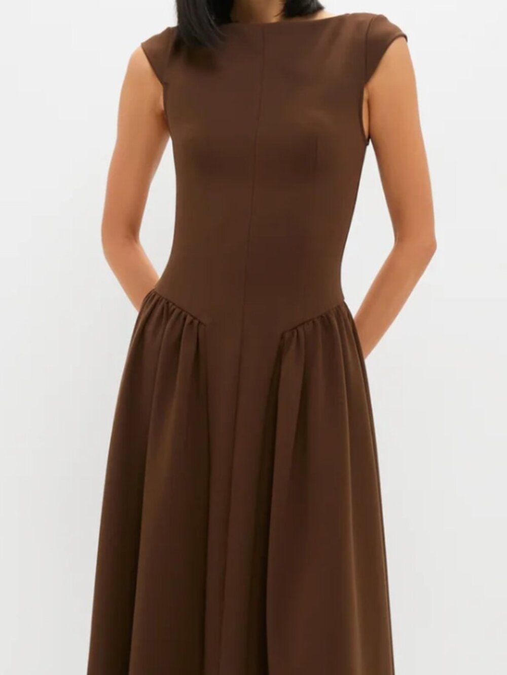 Tuckernuck Elliatt Chocolate Lysandra A Line Midi Dress